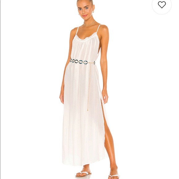 Indah Dresses & Skirts - Yasmine Solid Gathered Neckline Sundress Maxi